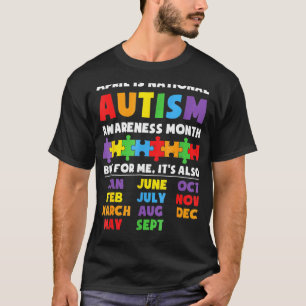 Autism Awareness Support Autism Kids For Mum Dad 2 T-Shirt