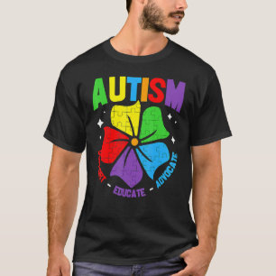 Autism Awareness Support Autism Kids For Mum Dad 3 T-Shirt