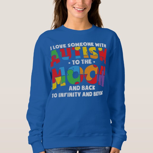 AUTISM AWARENESS Support Autism Kids for Mum Dad  Sweatshirt (Front)