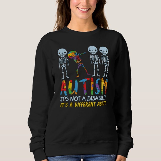 AUTISM AWARENESS Support Autism Kids for Mum Dad Sweatshirt (Front)