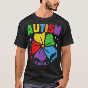 AUTISM AWARENESS Support Autism Kids for Mum Dad  T-Shirt