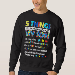 Autism Awareness Support Autism Son Kids for Mum D Sweatshirt