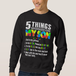 Autism Awareness Support Autism Son Kids For Mum D Sweatshirt
