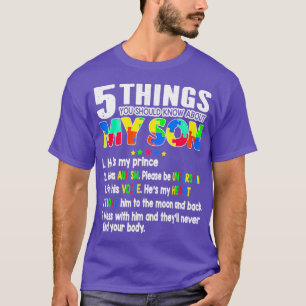 Autism Awareness Support Autism Son Kids For Mum D T-Shirt
