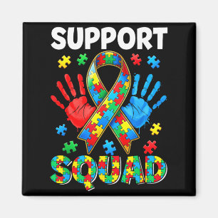 Autism awareness support autism squad family men magnet