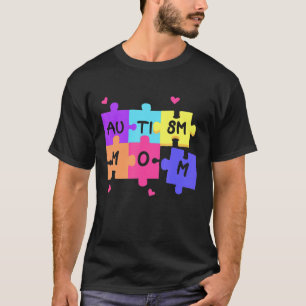 Autism Awareness Support Autistic Mother With Puzz T-Shirt