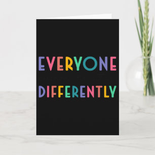 Autism Awareness Support  Card