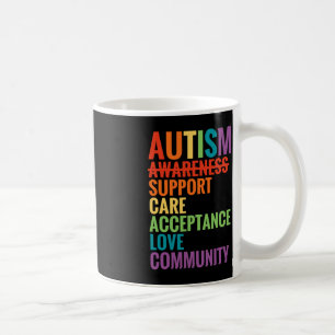 Autism Awareness Support Care Acceptance Ally Gif Coffee Mug