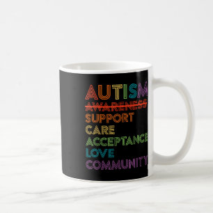 Autism Awareness Support Care Acceptance Ally Gift Coffee Mug