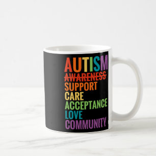 Autism Awareness Support Care Acceptance Ally Gift Coffee Mug