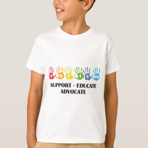 Autism Awareness : Support Educate Advocate T-Shirt
