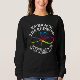 Autism Awareness Support Embrace The Rainbow To In Sweatshirt