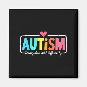 Autism Awareness Support Seeing The World Differen Magnet