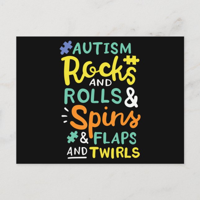 Autism Awareness T-Shirt116  Postcard (Front)