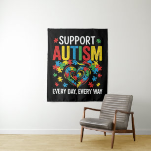 Autism awareness tapestry