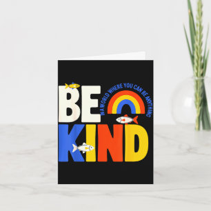 Autism awareness teacher be kind why fit in doctor card