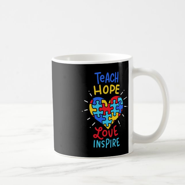 Autism Awareness Teacher  Coffee Mug (Right)