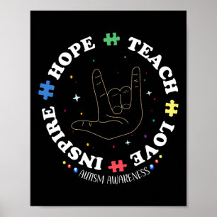 Autism Awareness Teacher Poster