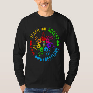 Autism Awareness Teacher  Teach Accept Understand  T-Shirt
