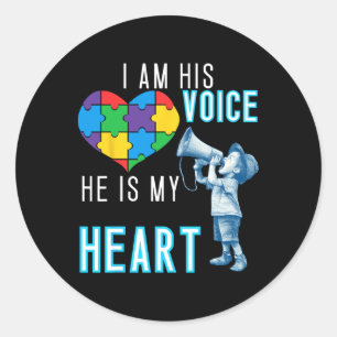 Autism Awareness Tee Autism Mum And Dad Shirt 1 Classic Round Sticker