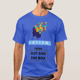 Autism Awareness Think Outside The Box Triblend T-Shirt