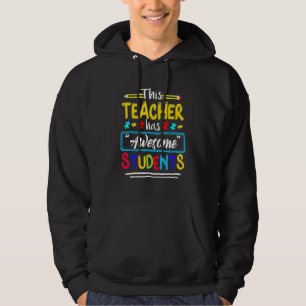 Autism Awareness THIS Teacher HAS AWESOME STUDENTS Hoodie