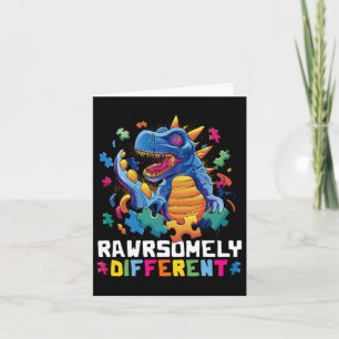 Autism Awareness Toddler Embrace Differences Dino Card