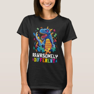 Autism Awareness Toddler Embrace Differences Dino T-Shirt