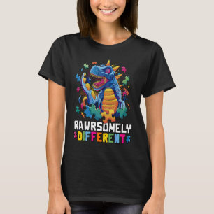 Autism Awareness Toddler Embrace Differences Dino T-Shirt