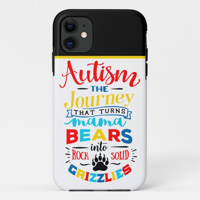 Autism Awareness - Tough Apple iPhone 11 Case (Back)