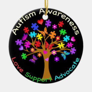 Autism Awareness Tree Ceramic Tree Decoration