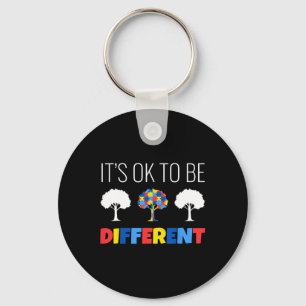 Autism Awareness Tree It’s Ok To Be Different  Key Ring