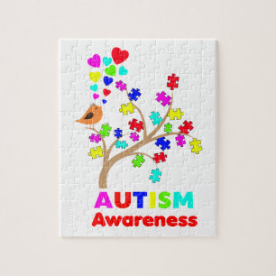 Autism awareness tree jigsaw puzzle