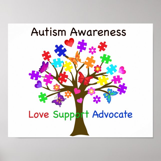 Autism Awareness Tree Poster (Front)