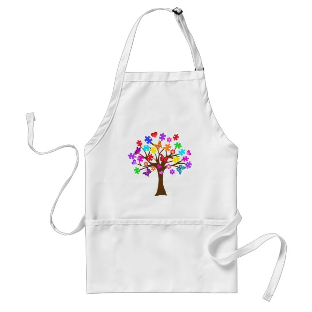 Autism Awareness Tree Standard Apron (Front)