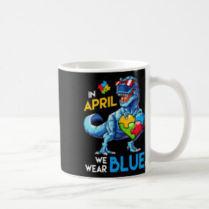 Autism Awareness Trex Dino Dinosaur Dinosaurus Wea Coffee Mug