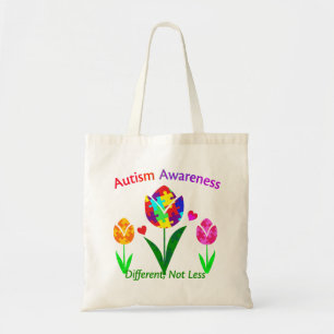 Autism Awareness Tulip Tote Bag