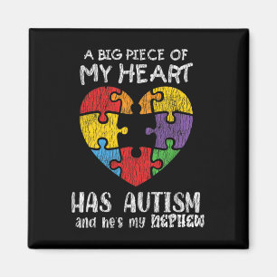Autism Awareness Uncle Aunt Family Autistic Kids A Magnet