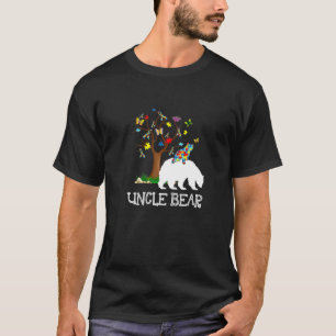 Autism Awareness Uncle Bear Support Autistic Adult T-Shirt