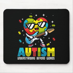 Autism Awareness Understanding Beyond Words Music  Mouse Pad