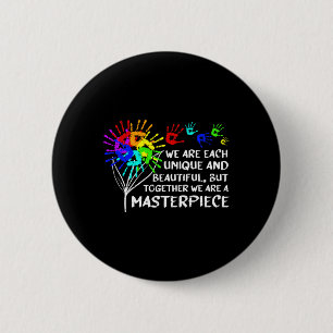 Autism Awareness Unique Masterpiece Cool Parents K 6 Cm Round Badge