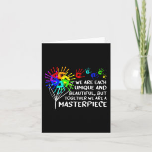 Autism Awareness Unique Masterpiece Cool Parents K Card