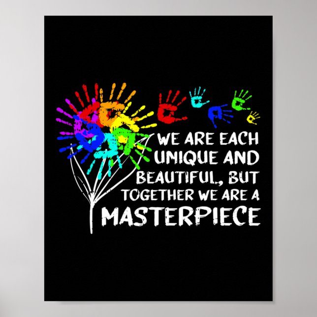 Autism Awareness Unique Masterpiece Cool Parents K Poster (Front)