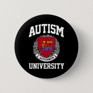 Autism Awareness University Puzzle Pieces Support  6 Cm Round Badge