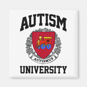 Autism Awareness University Puzzle Pieces Support Magnet
