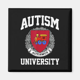 Autism Awareness University Puzzle Pieces Support Magnet