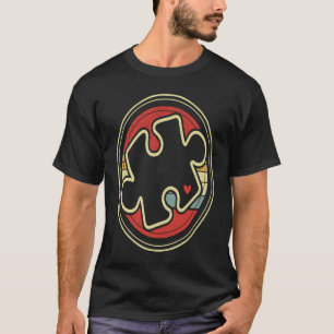Autism Awareness Vintage 70s 80s Puzzle Autism T-Shirt
