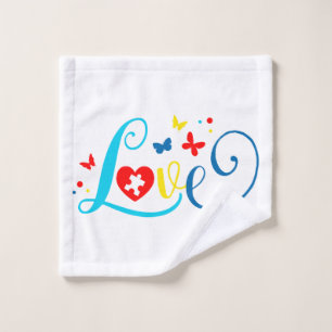 Autism Awareness Wash Cloth