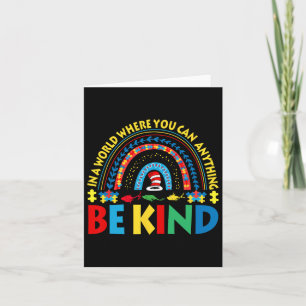 Autism Awareness Why Fit In Cat Hat Teacher Doctor Card