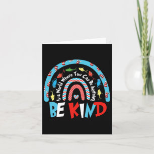 Autism Awareness Why Fit In Doctor Teacher Cat In Card